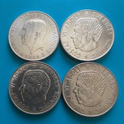 5 koron 1955x3,1959 Szwecja Cztery sztuki Ag 0,400 po 18 g 