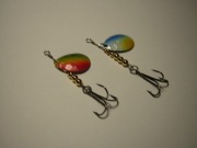 Błystka colorado  nikiel tłoczony malowany 5g okoń pstrąg