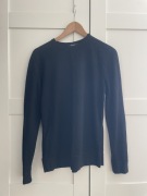 Czarna bluzka termiczna 100% Merino r. S 