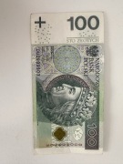 Banknot kolekcjonerski 100 zł numer DU0999903