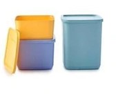 TUPPERWARE-Pojemnik Cubik 3szt(650+1+1,8l)-Zestaw oryg.