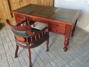 Biurko gabinetowe + fotel Sydney Cove Collection styl angielski