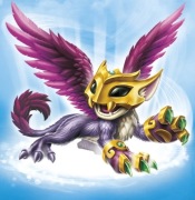 Skylanders Scratch Wiatr biała karta zawierająca działającą figurkę do gry