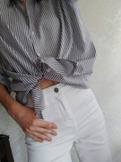 Białe proste spodnie BooHoo rozmiar 34 