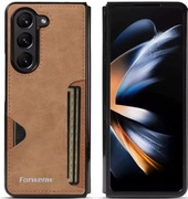 ETUI GUMA CASE SAMSUNG GALAXY Z FOLD 6 FORENW BRĄZOWE RETRO SKÓRZANE