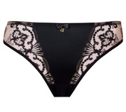 Majtki brazyliany Samanta Perla M300 r. L czarne z efektem tatuażu tanga