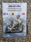 Program żużel JAVA CUP 250cc Toruń 2016