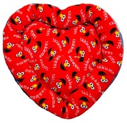 Legowisko dla psa patchwork kształt serca