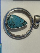 Zawieszka srebro 925 z turkusem