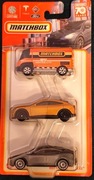Matchbox 3 PACK MBX ELECTRIC DRIVERS TESLA MODEL Y FORD MUSTANG HLC05