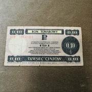 Bon towarowy 10 centów 1979