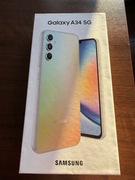 Samsung GALAXY A34 5G ( A346B/DSN ) 6/128GB srebrny, nowy