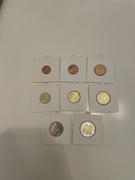 Zestaw monet Euro obiegowych Irlandii