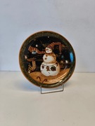 Duży Talerz świąteczny, patera na Boże Narodzenie z Bałwanem Adler.