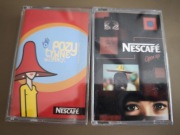Dwie kasety magnetofonowe Nescafe "Pozytywne wibracje"