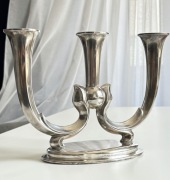 WMF Niemcy secesja Art-deco  lata 30-te Świecznik posrebrzany na 3 świece