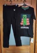 Piżama Minecraft czarno zielona M&S 164 S 