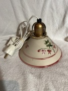 Ceramiczny Klosz Vintage – Ręcznie Malowany – Styl Rustykalny / Country