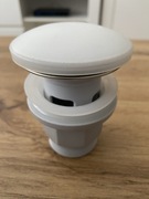 Nowy srebrny korek umywalkowy klik klak