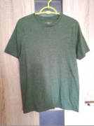 Męska zielona khaki koszulka T-shirt na krótki rękaw rozmiar S