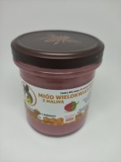 Miód z malinami liofilizowanymi