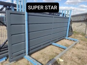 Brama przesuwna panelowa pełna 4mx1,42m SUPER STAR,ocynk ogniowy+ Ral