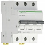 Wyłącznik nadprądowy Schneider Electric IP20 3P B 16A 6kA AC K60N A9K01316