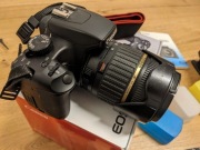 Canon EOS 1000D obiektyw 18-200mm,  bateria, adapter baterii 230V