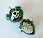 Bombki choinkowe szklane 1 szt.  MIŚ wzór retro jak prl  kształtki 