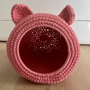 Domek/budka, legowisko dla kota lub małego psa róż