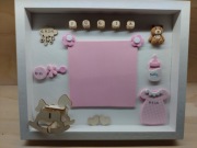 Metryczka, ramka, upominek, prezent, narodziny, chrzest