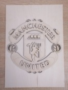 Tablica Logo Herb Menchester United Prezent 
