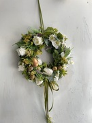 Wianek świąteczny wiosenny wielkanocny na drzwi stół sztuczny 31 cm