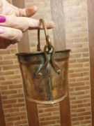 Miedziane wiaderko doniczka