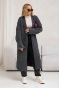 DŁUGI KARDIGAN DAMSKI MAXI BASIC NOWA KOLEKCJA PREMIUM 