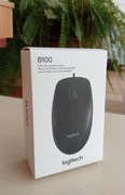 Logitech B100 czarna mysz przewodowa optyczna 1,8m USB 800 dpi
