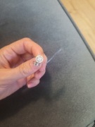 Nowe srebrne kolczyki cyrkonie okragle Kraków