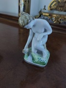 Figurka Ćmielów "U Źródła" – Akt, proj. J. Szewczyk, Ręcznie malowana