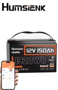 Akumulator Humsienk LifePO4 12V 150ah bluetooth aplikacja 