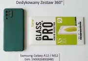 Pancerne Etui CASE + Szkło 9H Do Samsung A12 360 PEŁNA OCHRONA  APARATU 