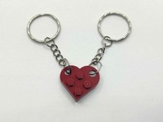 Prezent, Breloczek dla Par, LEGO serce