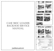 CASE 580C Koparko ładowarka Service Manual Instrukcja serwisowa naprawcza