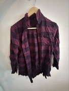 Fioletowa koszula w kratkę