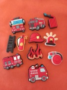 Przypinki zawieszki ozdoby do butów croksów typu crocs staż pożarna 