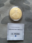 25. Replika amerykańskiej monety złotego orła z 1933 r.
