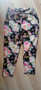 Eleganckie Spodnie w kwiaty rozm 36 Amiro