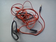 Słuchawki przewodowe douszne jack 3,5 mm 4pin z mikr. i przycisk. Thomson.