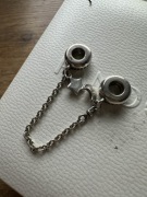 Pandora oryginalny łańcuszek zabezpieczający 5 cm gwiazda księżyc