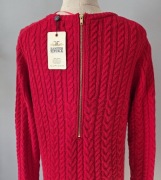 KappAhl Swetr Sweterek Nowy Czerwony r. M