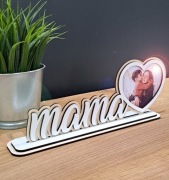 Drewniana ramka na zdjęcie - DZIEŃ MAMY + WŁASNE ZDJĘCIE